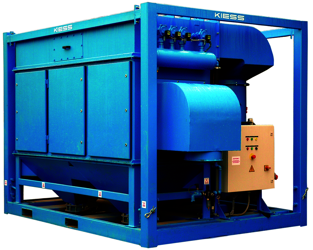Blauer Maschinencontainer von Kiess